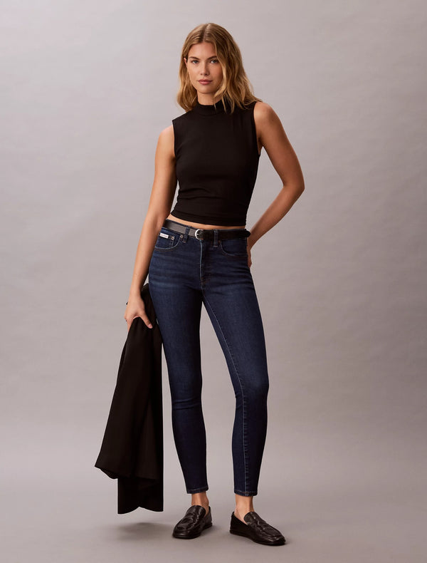 Calvin Klein tamno plave ženske skinny farmerke s tamnim pranjem
