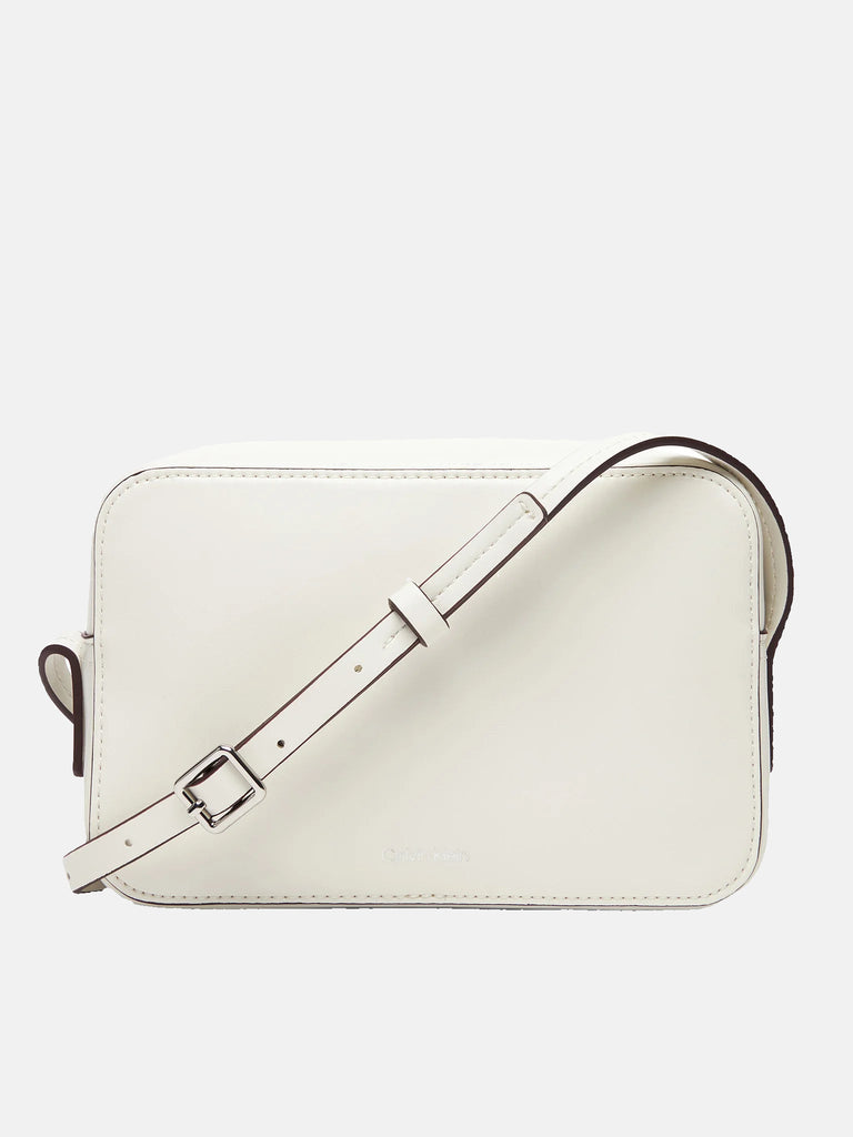 Calvin Klein bijela ženska torba sa CK znakom-[SKU]