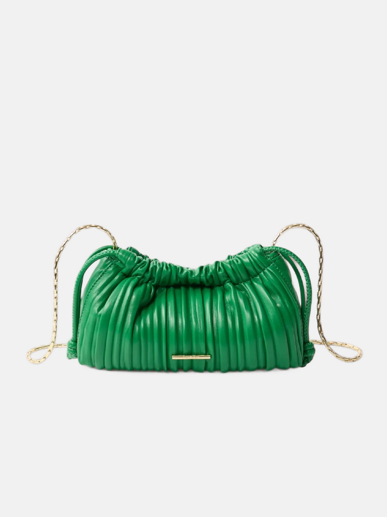 Calvin Klein zelena ženska torba sa zlatnim kaišem-[SKU]