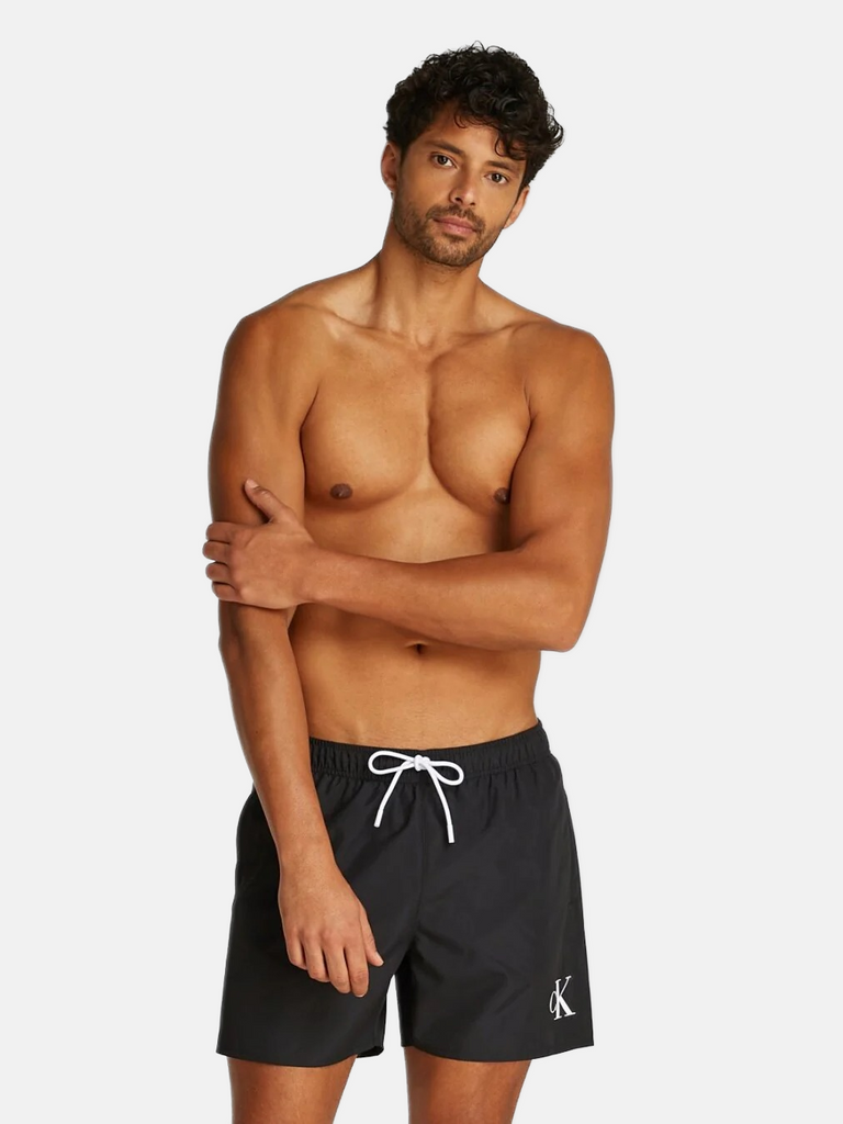 Calvin Klein crni muški kupaći šorc s vezicom-[SKU]