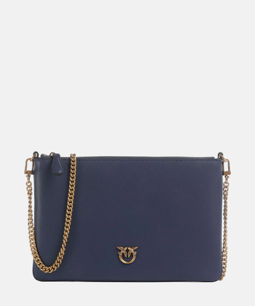 Pinko plava ženska torba sa malim logom brenda-[SKU]