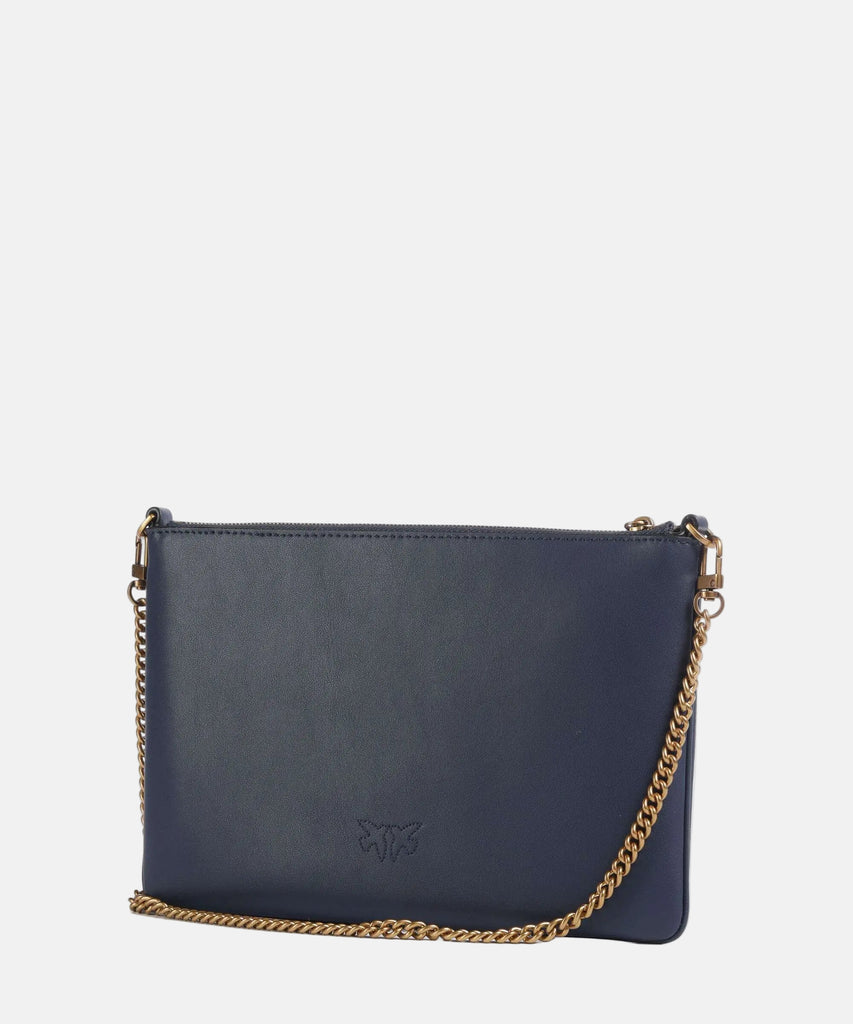 Pinko plava ženska torba sa malim logom brenda-[SKU]