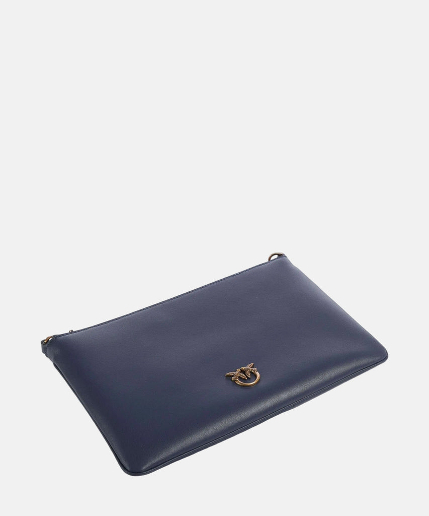 Pinko plava ženska torba sa malim logom brenda-[SKU]