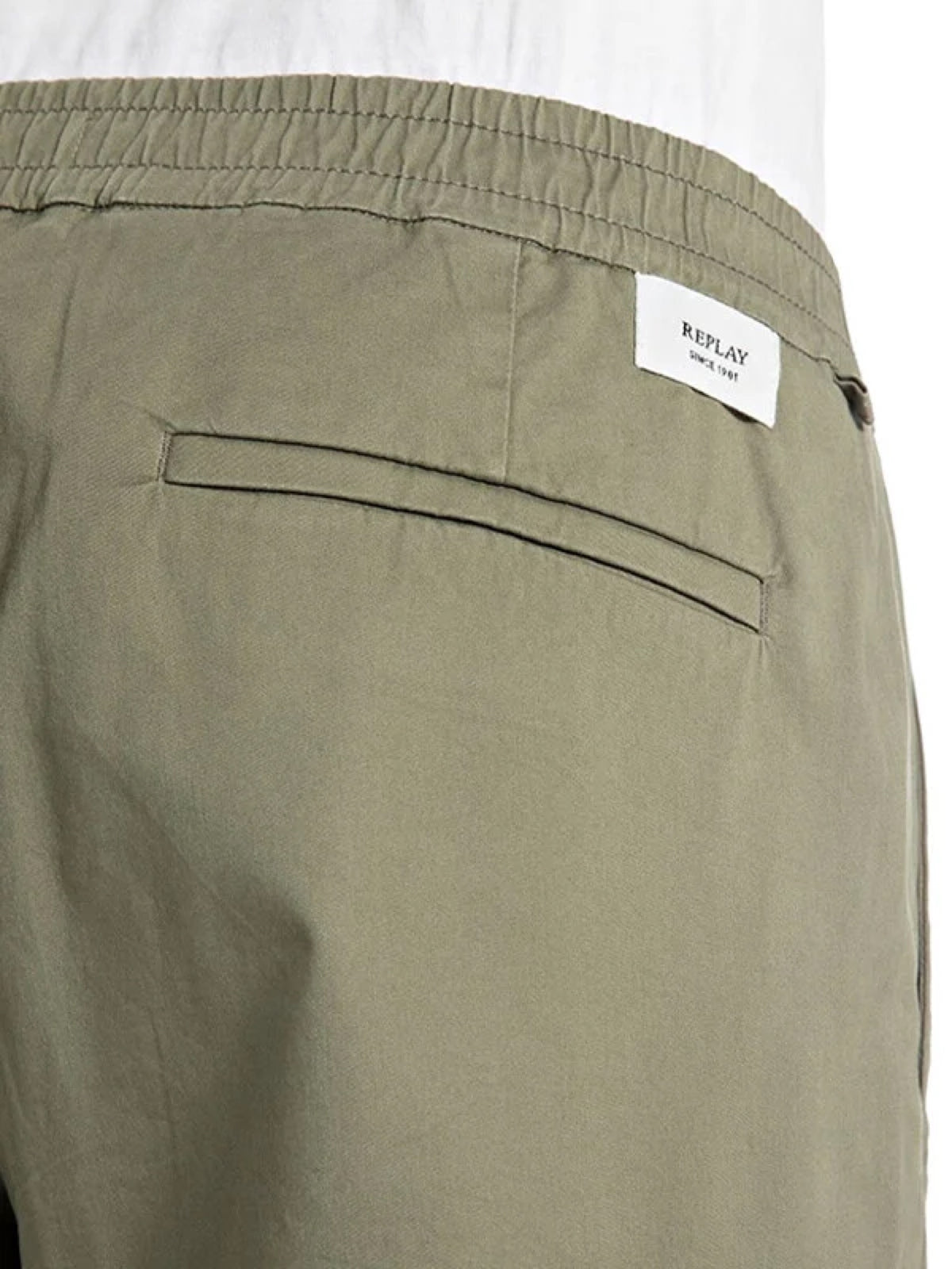 Replay maslinastozelene muške cargo pantalone sa bočnim džepovima