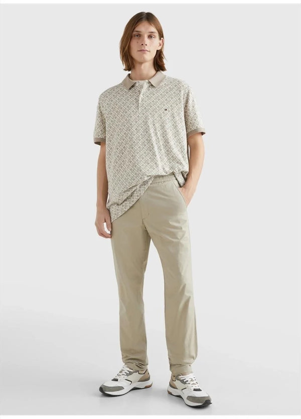 Tommy Hilfiger bež muške pantalone na vezicu ravnog kroja
