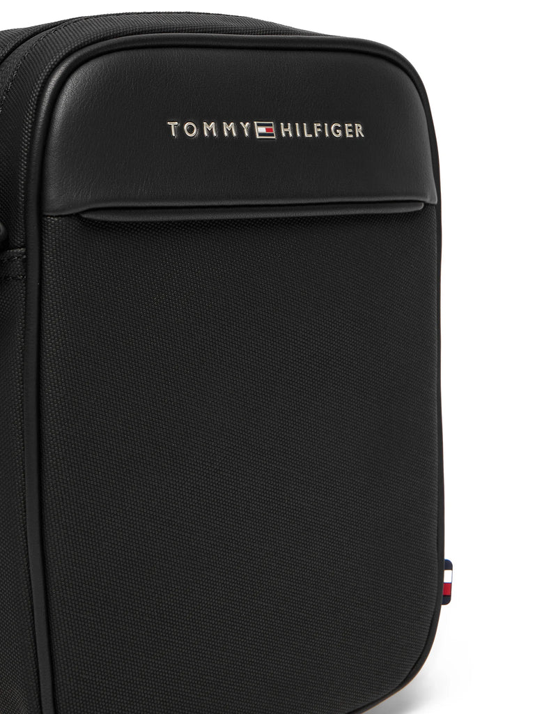 Tommy Hilfiger crna muška torba sa logom-[SKU]