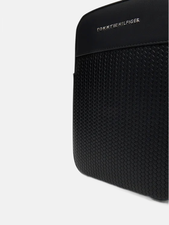 Tommy Hilfiger crna muška torba sa sitnim detaljima-[SKU]