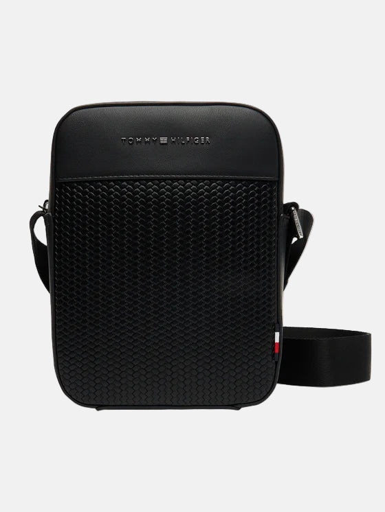 Tommy Hilfiger crna muška torba sa sitnim detaljima-[SKU]