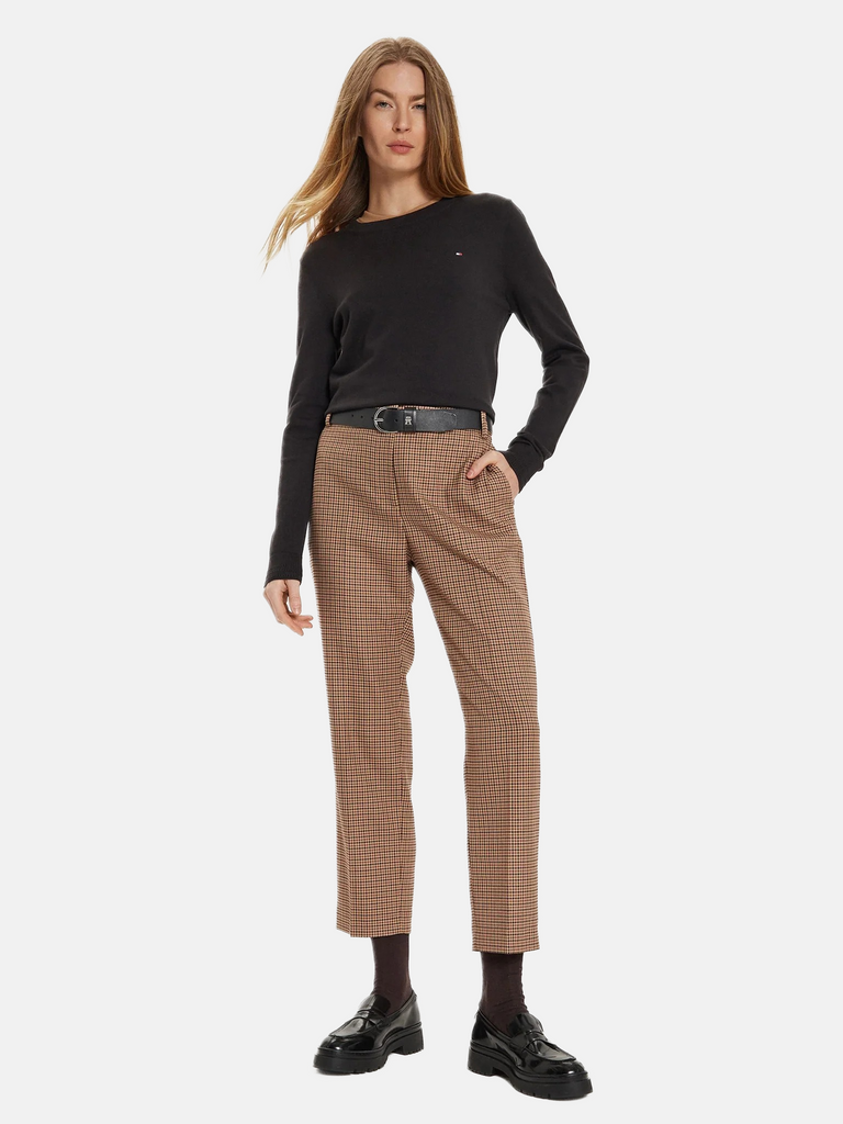 Tommy Hilfiger crni ženski džemper opuštenog kroja-[SKU]