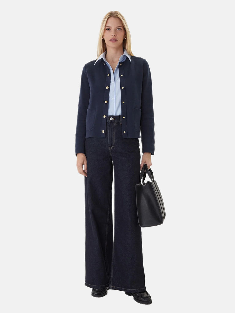 Tommy Hilfiger teget plavi ženski džemper sa dva lica-[SKU]