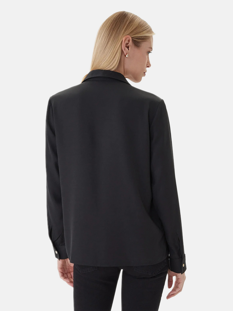 Tommy Hilfiger crna ženska elegantna košulja-[SKU]