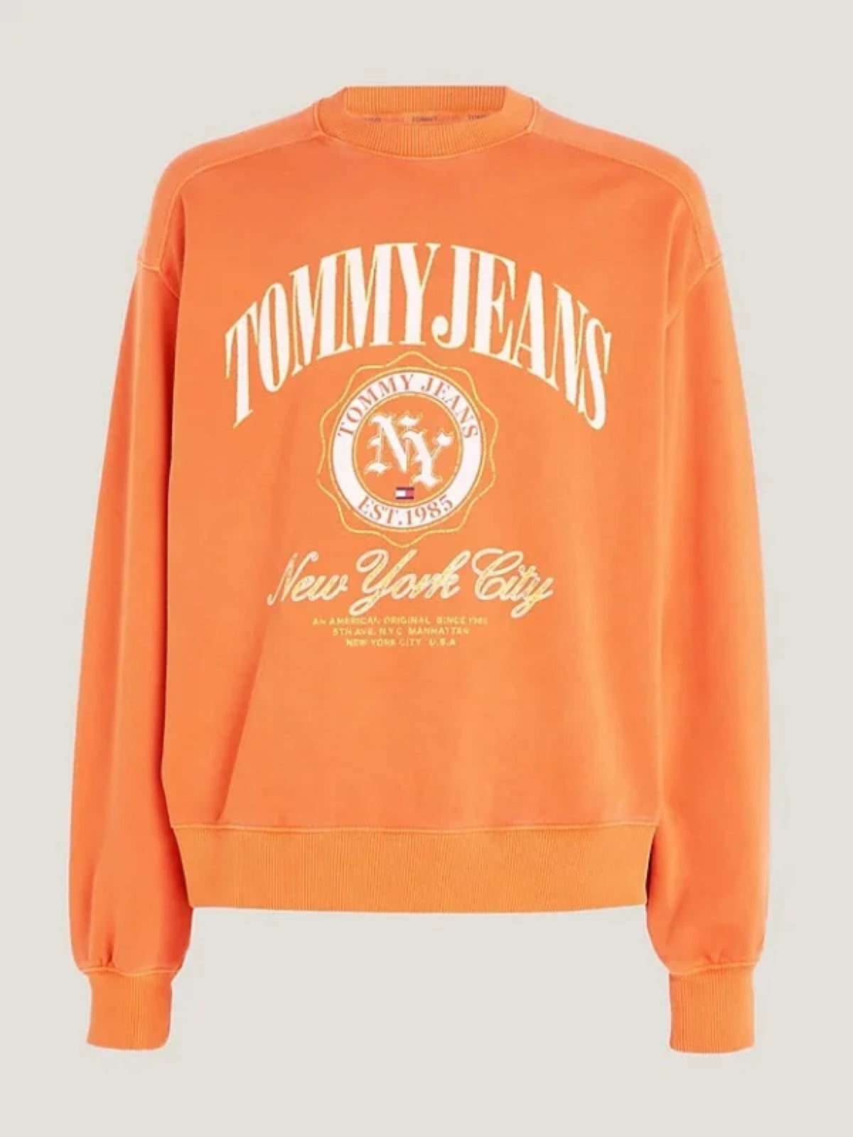 Tommy Hilfiger narandžasta muška dukserica sa Tommy Jeans printom