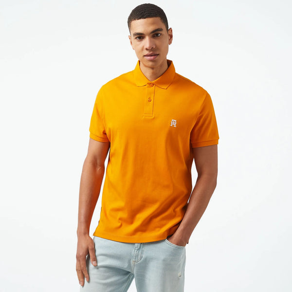 Tommy Hilfiger narandžasta muška polo majica kratkih rukava sa vezenim logom