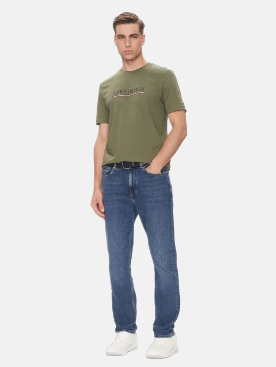 Tommy Hilfiger zelena muška majica kratkih rukava-[SKU]