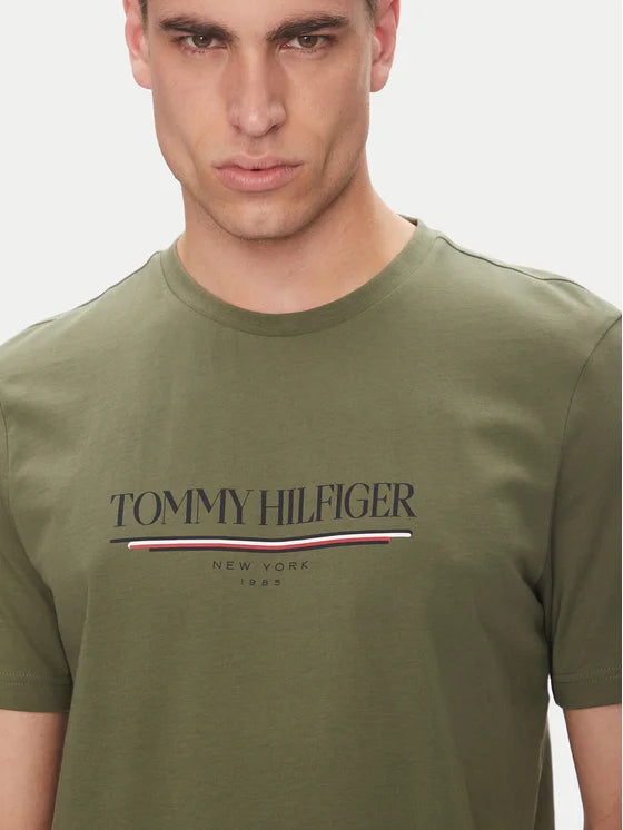 Tommy Hilfiger zelena muška majica kratkih rukava-[SKU]