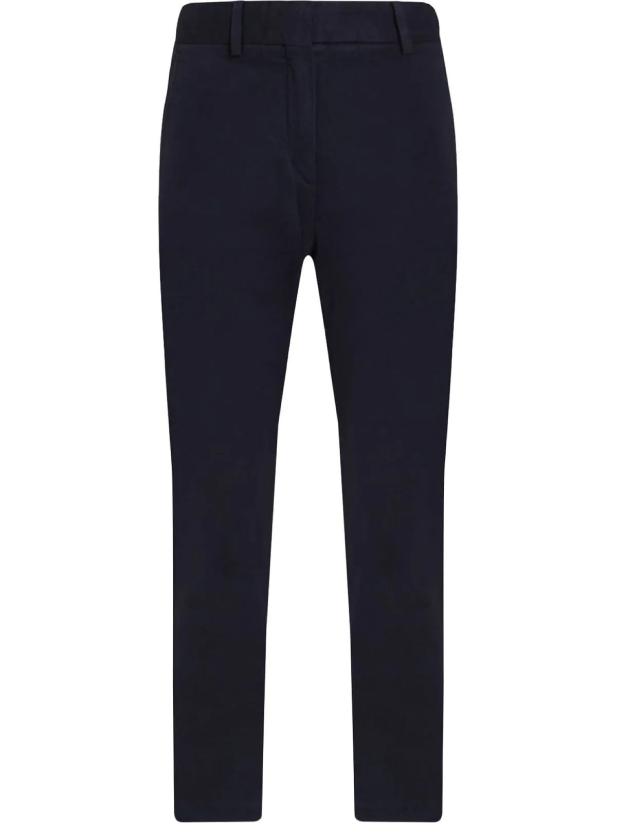 Tommy Hilfiger teget ženske pantalone ravnog kroja sa visokim strukom