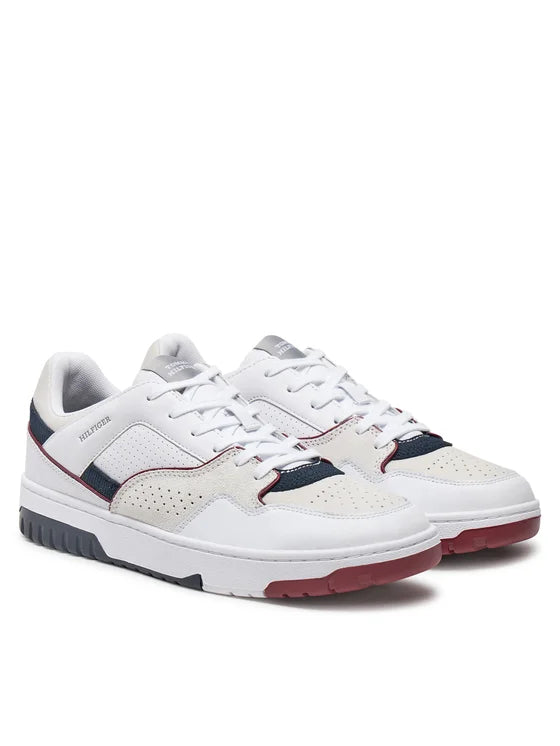 Tommy Hilfiger bijelo-smeđe muške kožne patike