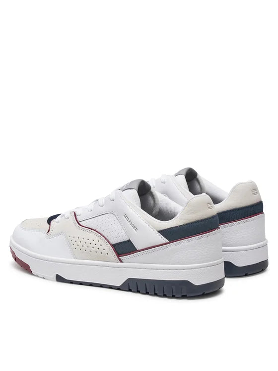 Tommy Hilfiger bijelo-smeđe muške kožne patike