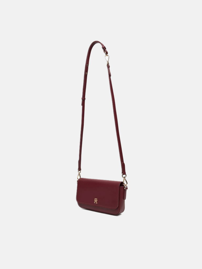 Tommy Hilfiger bordo ženska torba sa diskretnim znakom-[SKU]