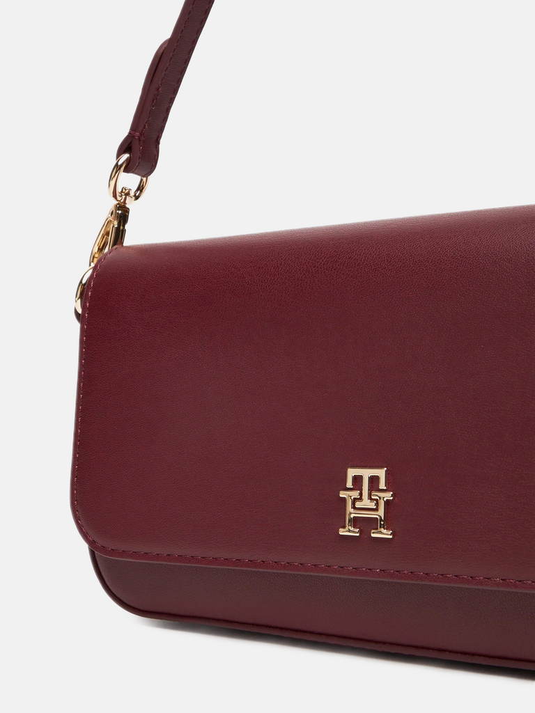 Tommy Hilfiger bordo ženska torba sa diskretnim znakom-[SKU]