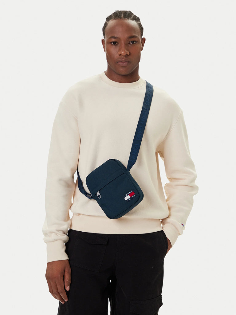 Tommy Hilfiger plava muška torba sa logom-[SKU]