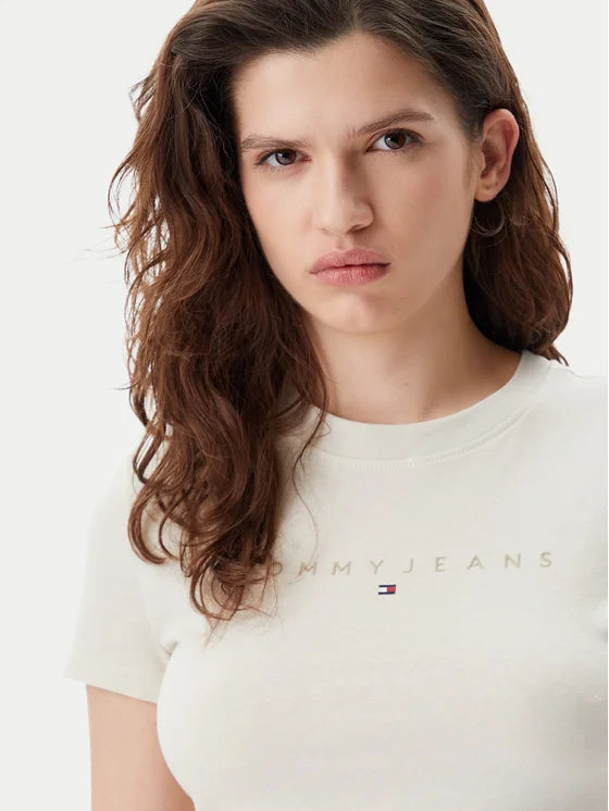 Tommy Hilfiger bijela ženska majica s printom-[SKU]