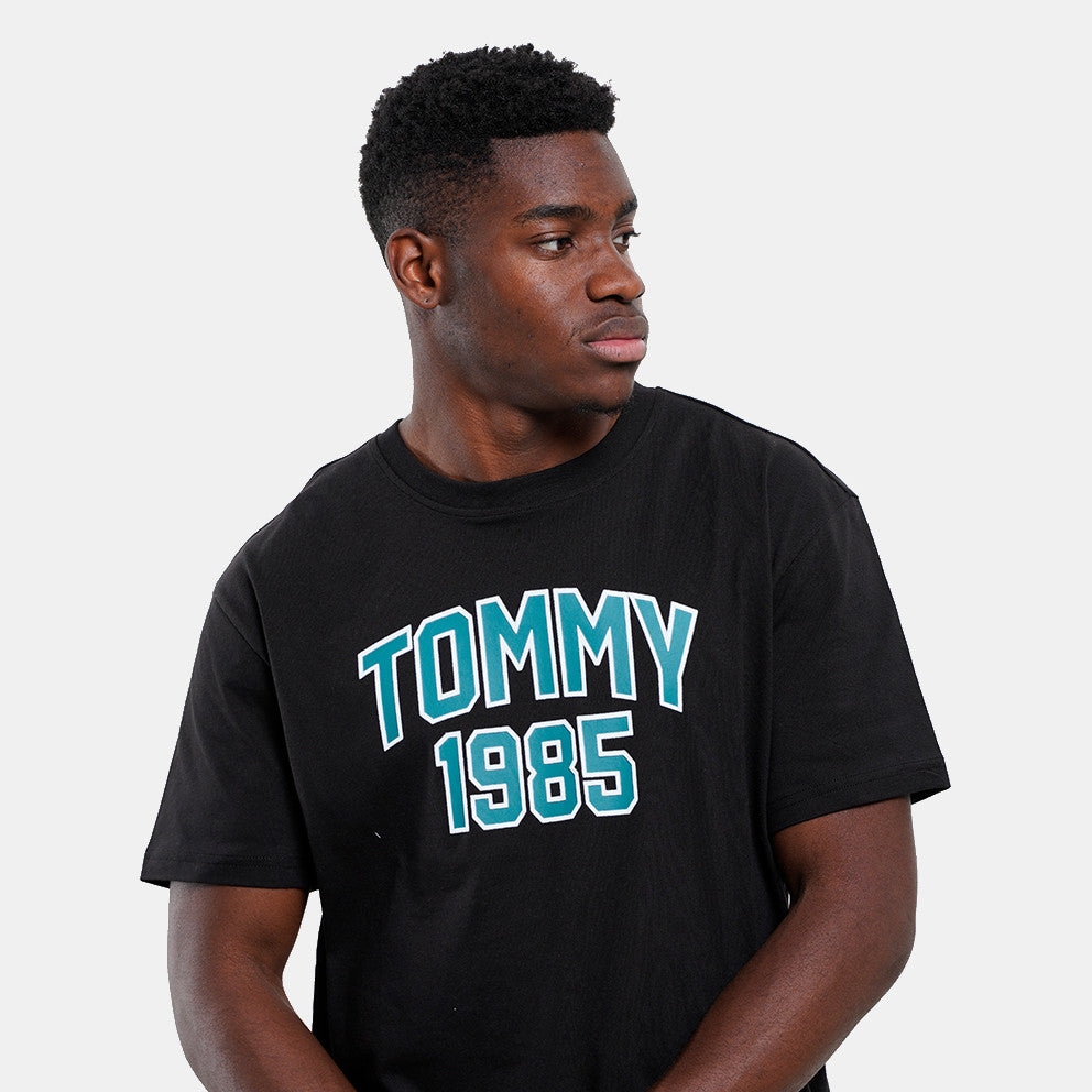 Tommy Hilfiger crna muška majica s natpisom "Tommy 1985"-[SKU]