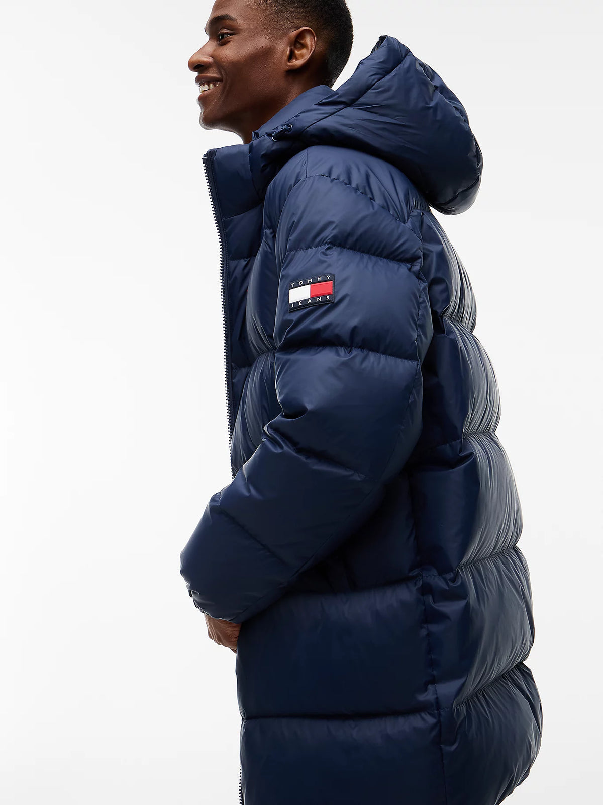 Tommy Hilfiger teget muška duga prošivena jakna