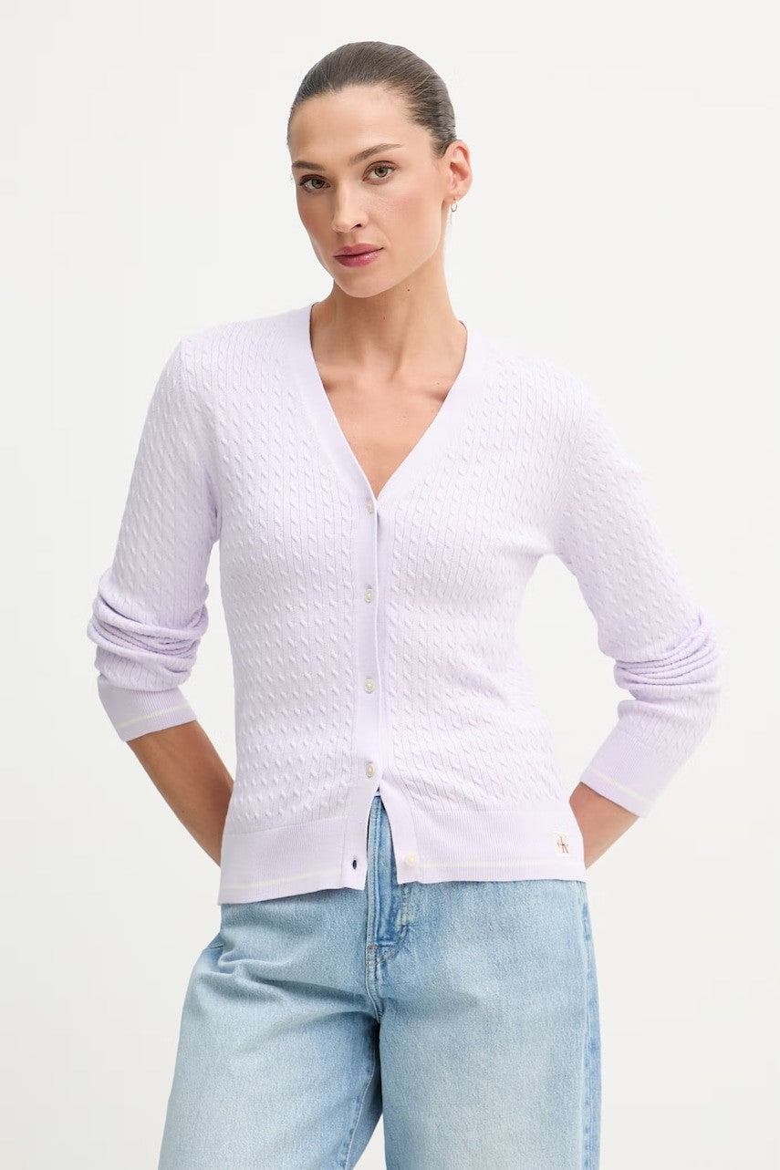 Calvin Klein svijetloljubičasti ženski kardigan