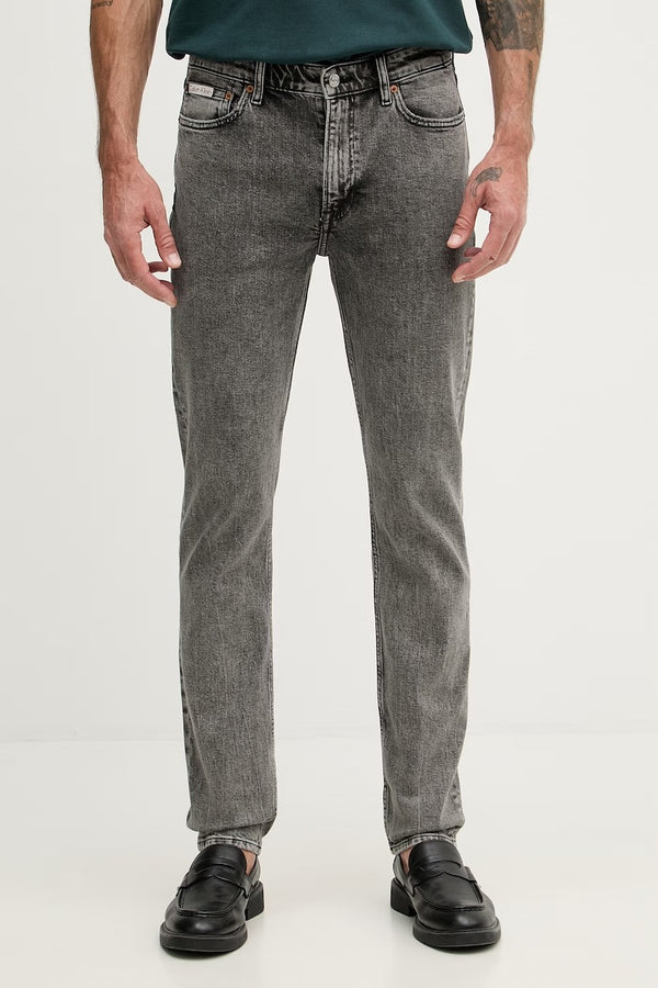 Calvin Klein sive muške uske farmerke s teksturom
