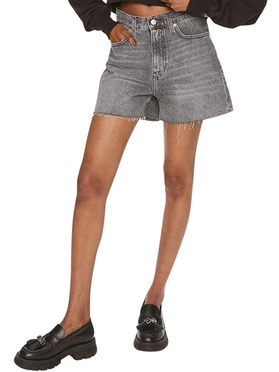 Calvin Klein sivi ženski jeans šorc s trapez krojem