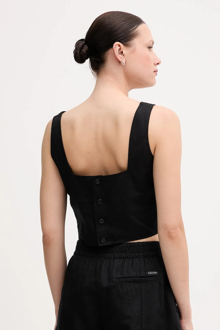 Calvin Klein crna ženska kratka majica