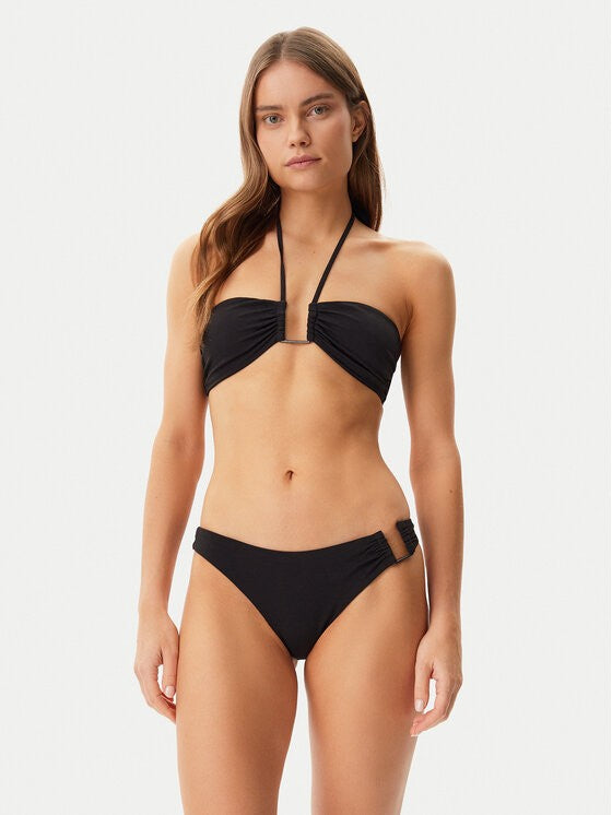 Calvin Klein crni ženski bikini s halter naramenicama