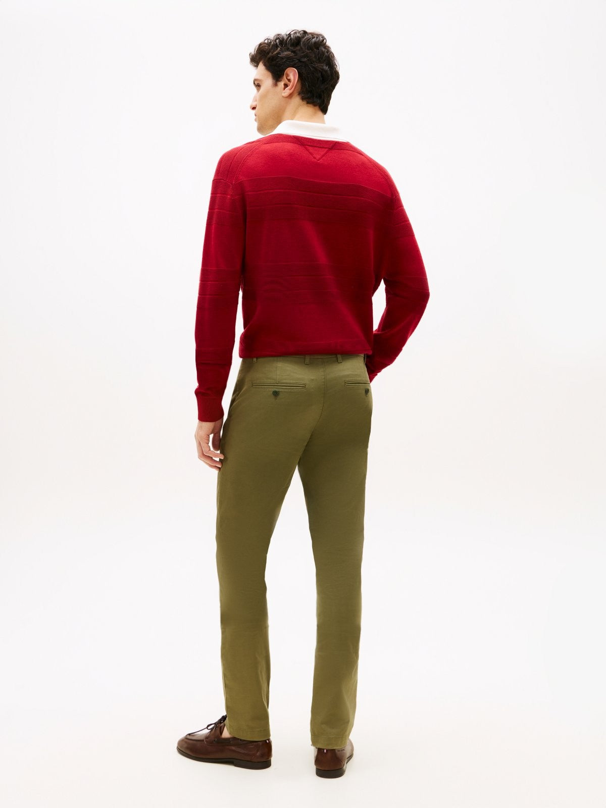 Tommy Hilfiger maslinastozelene muške chino pantalone