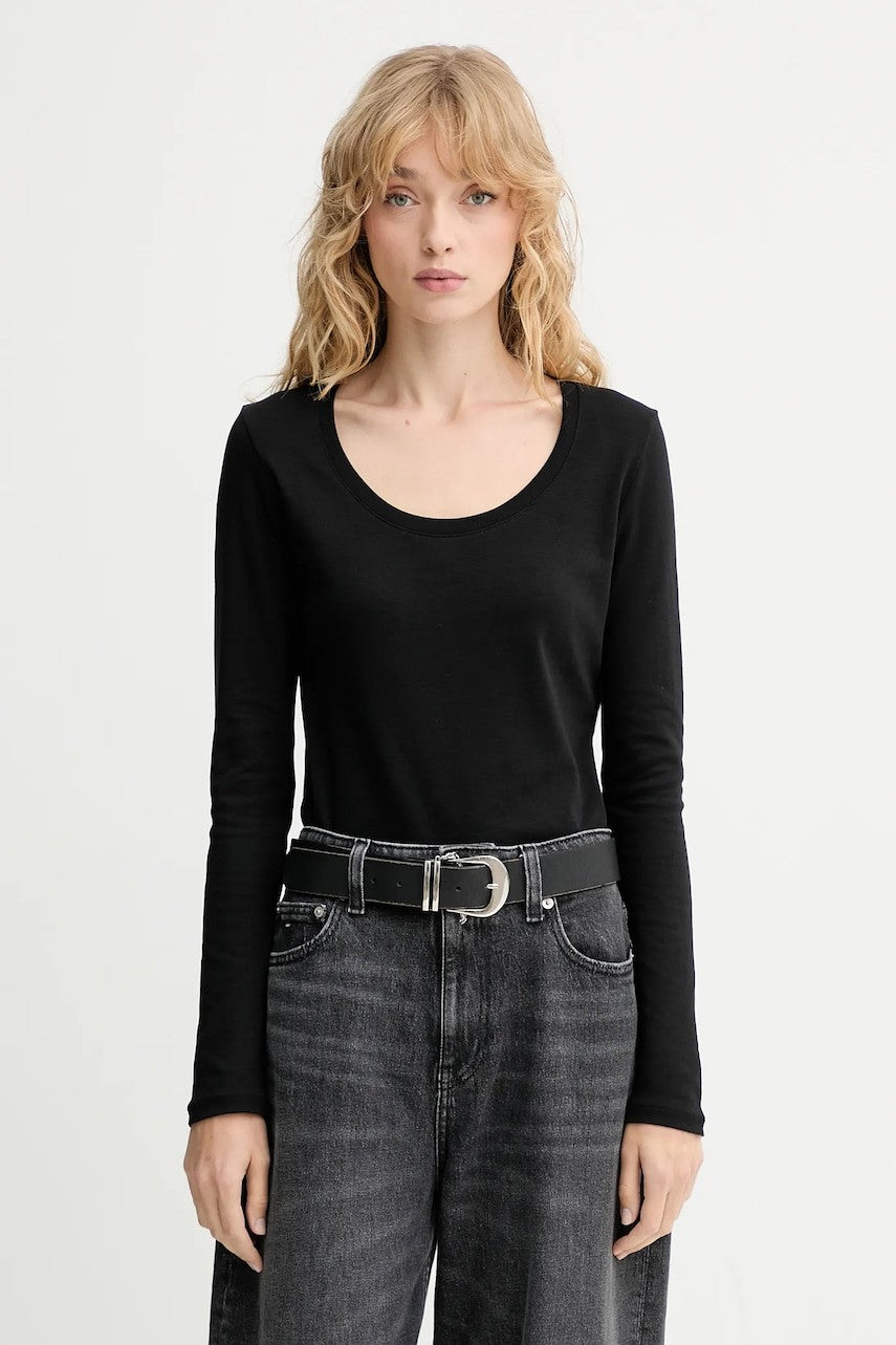 Calvin Klein crna ženska majica dugih rukava