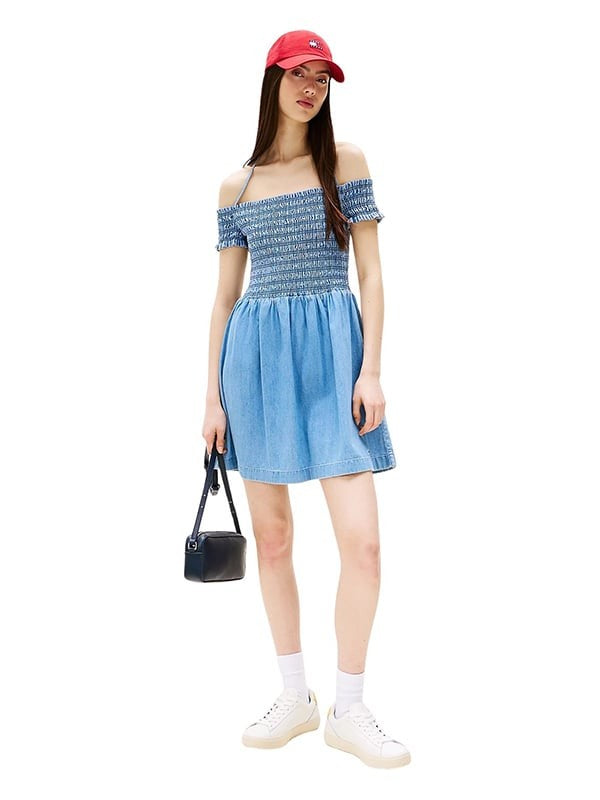 Tommy Hilfiger Svijetloplava ženska traper haljina