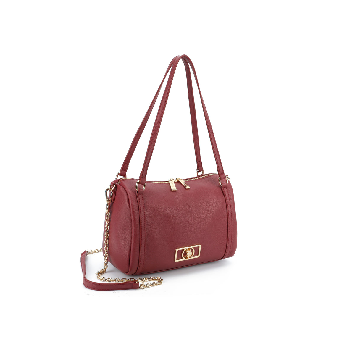 U.S. Polo Assn. bordo ženska torba sa zlatnim lancem