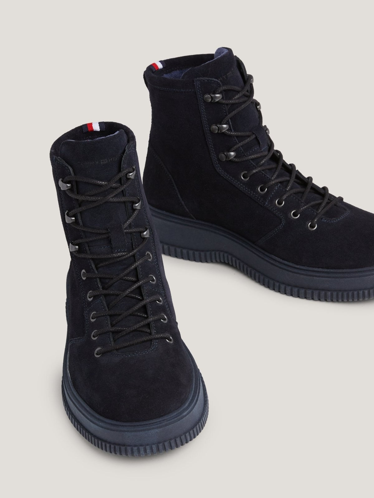 Tommy Hilfiger tamnoplave muške čizme od velura