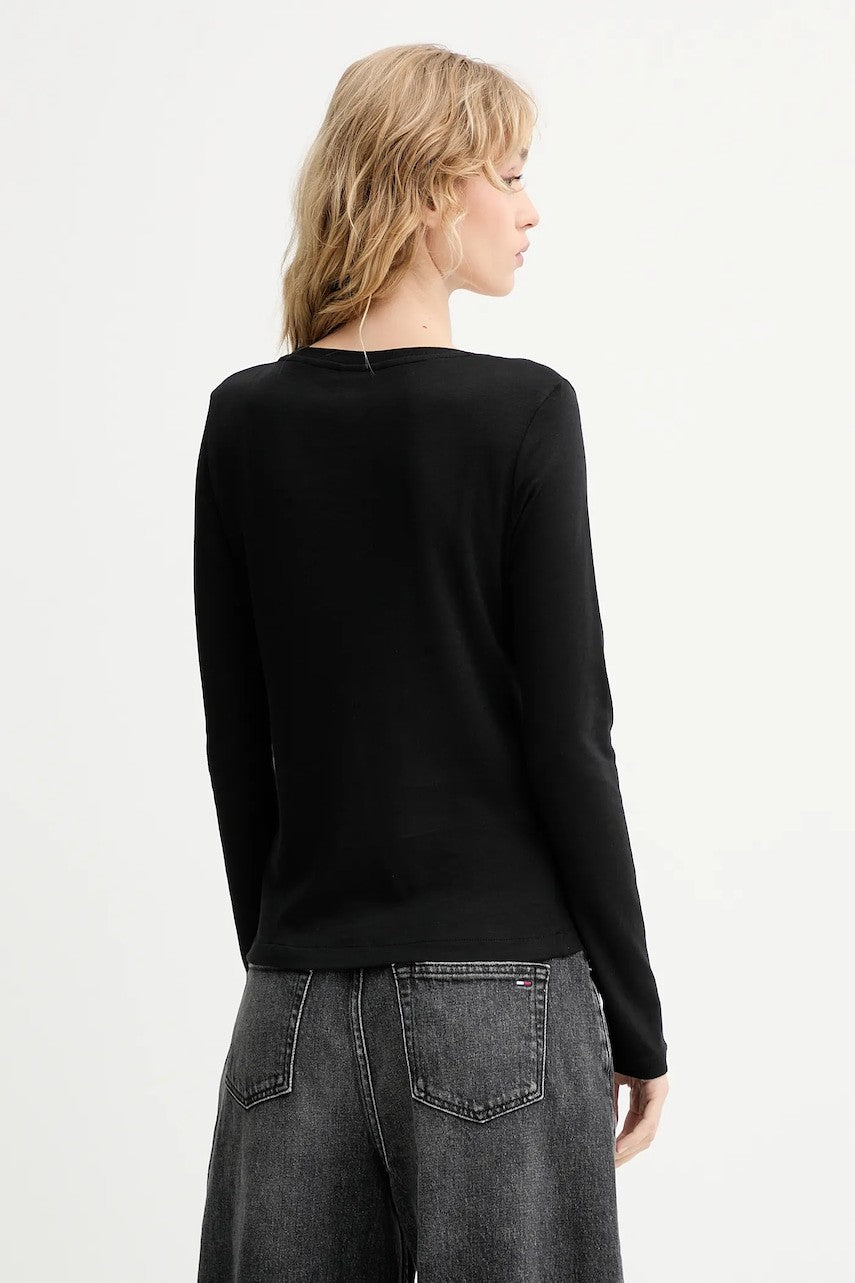Calvin Klein crna ženska majica dugih rukava
