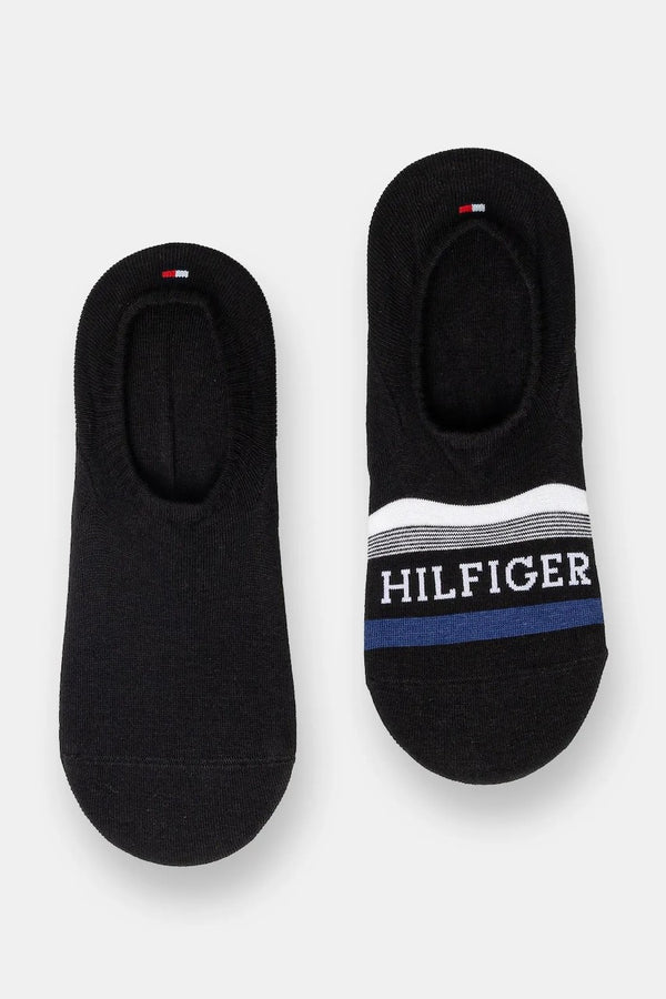 Tommy Hilfiger crne muške niske čarape s prugama - set od 2