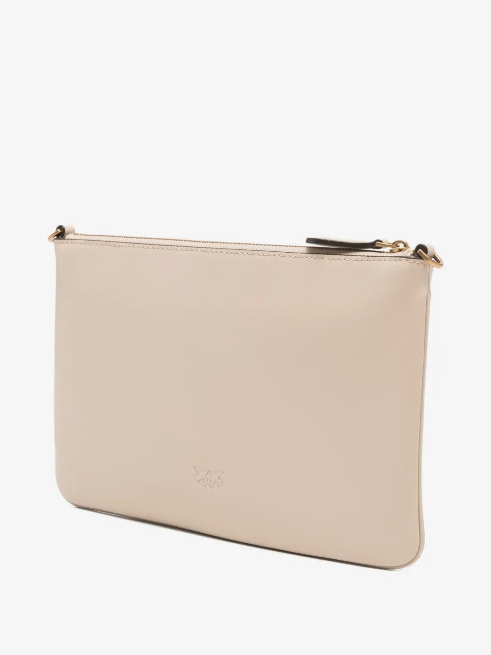 Pinko bež ženska crossbody torba sa zlatnim lancem