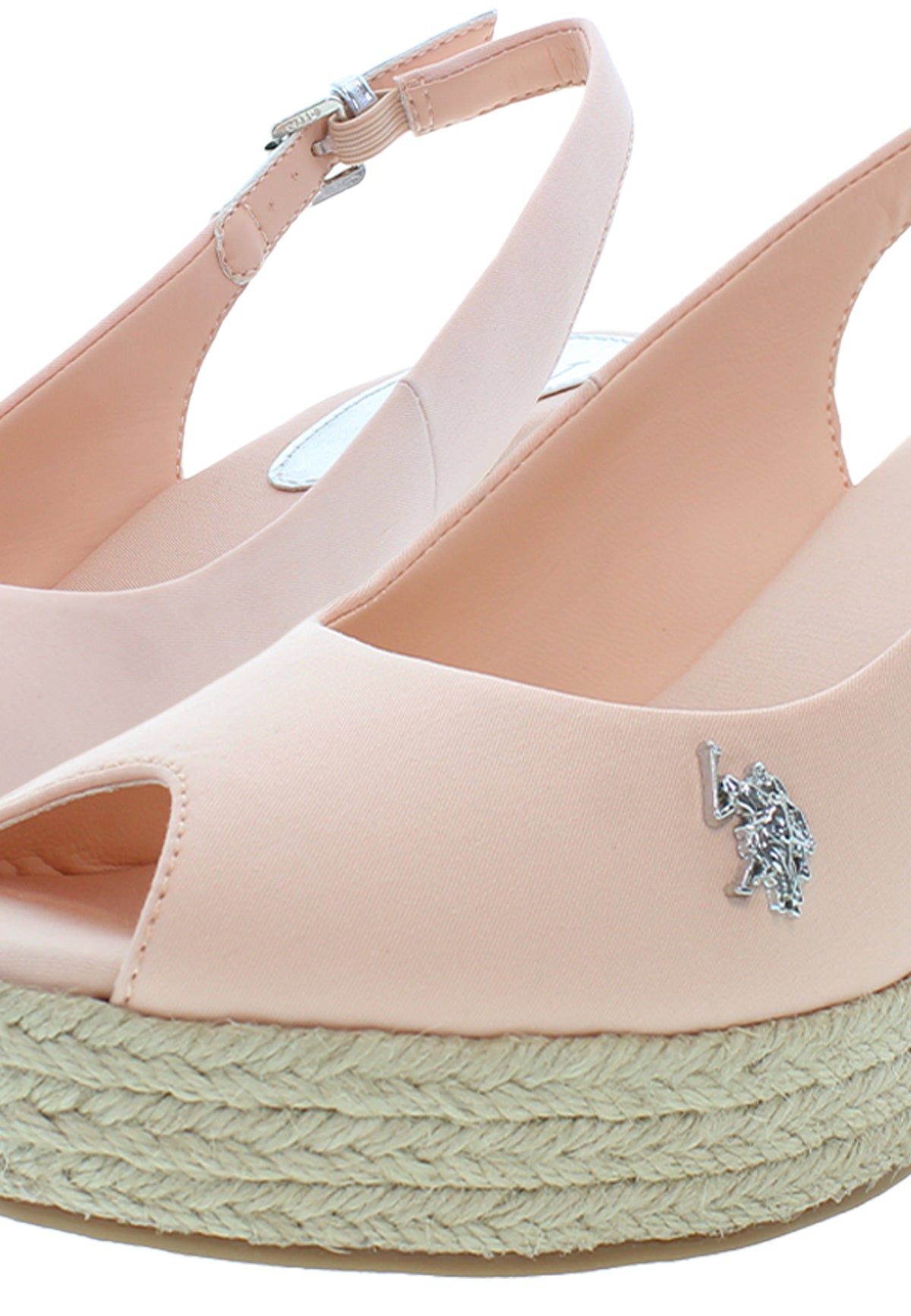 U.S. Polo Assn. roze ženske sandale na punoj peti