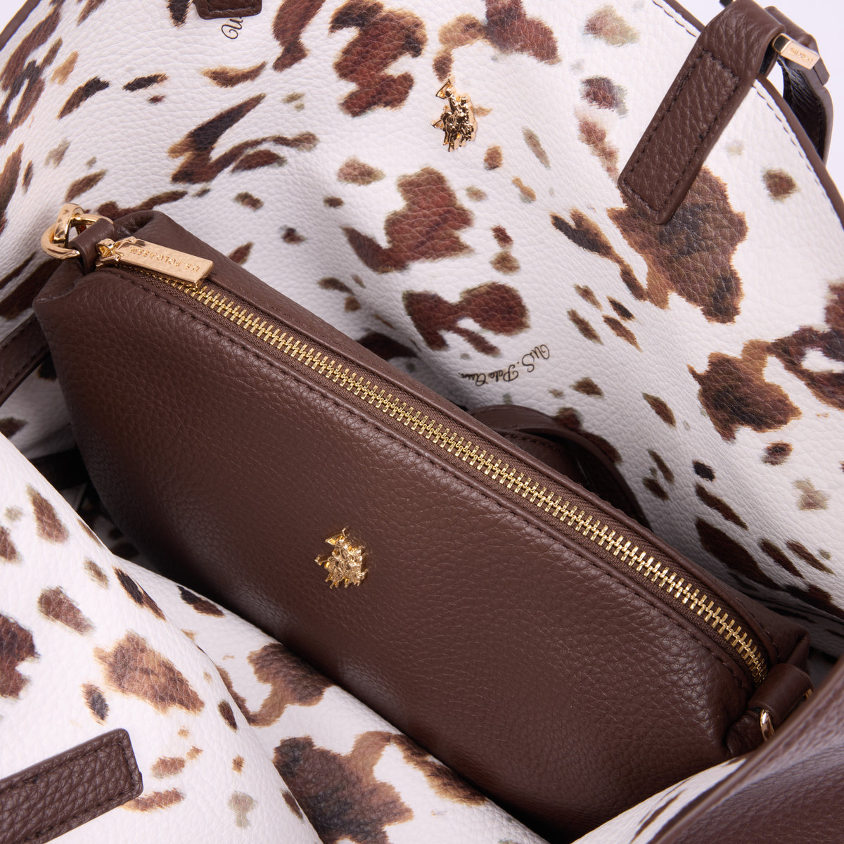 U.S. Polo Assn. bordo ženska torba za kupovinu s neseserom