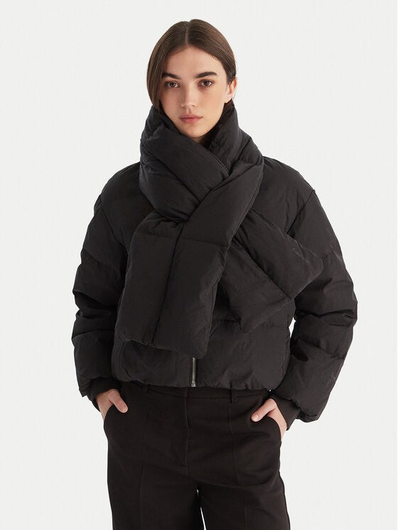 Calvin Klein crna ženska prošivena jakna