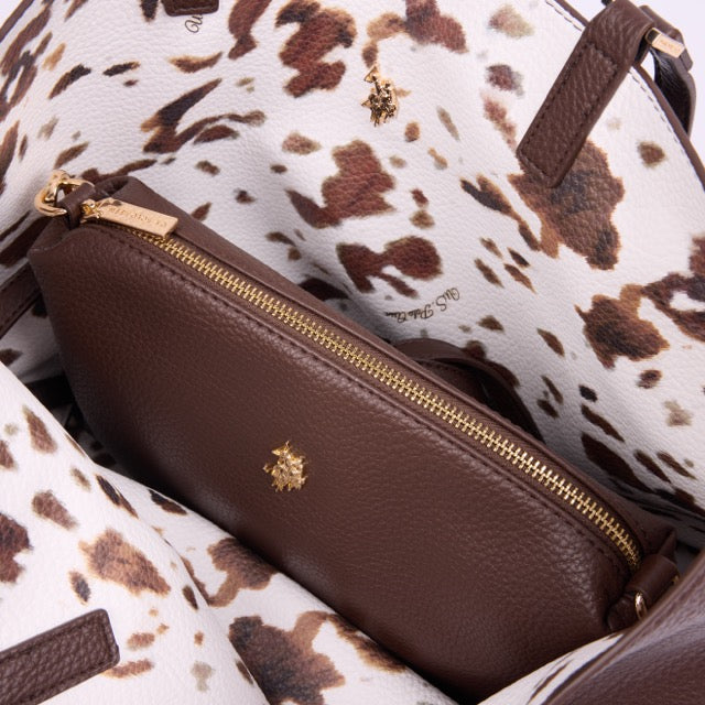 U.S. Polo Assn. bordo ženska torba za kupovinu s neseserom