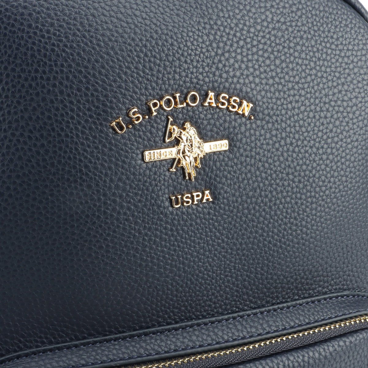 U.S. Polo Assn. teget plavi ženski kožni ruksak