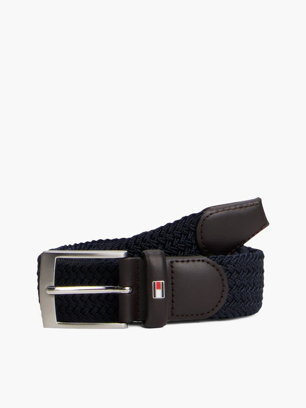 Tommy Hilfiger tamnoplavi muški pleteni kaiš s teksturom