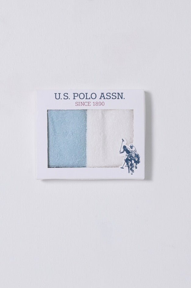 U.S. Polo Assn. bijelo-plavi peškiri za bebe - set od 6