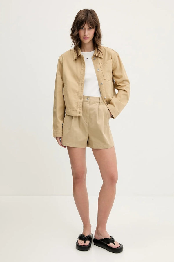Tommy Hilfiger bež ženski šorc s naborima