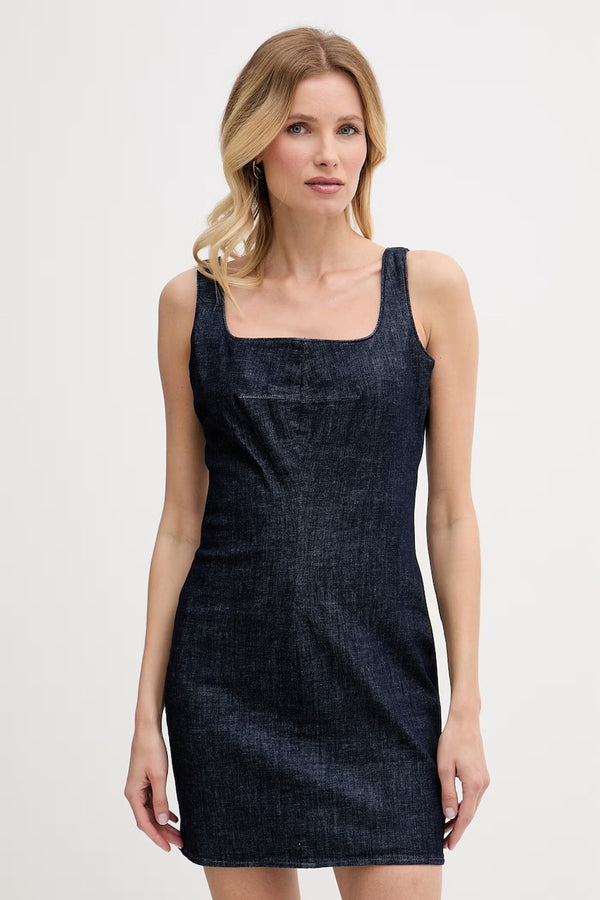 Calvin Klein tamnoplava ženska jeans haljina bez rukava